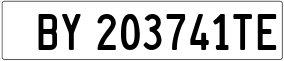 Trailer License Plate